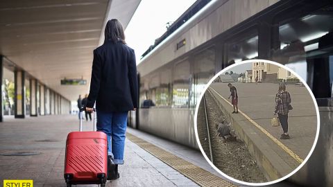 Конфуз на вокзале в Харькове чуть не закончился трагедией: хотела попасть на другую платформу (видео)