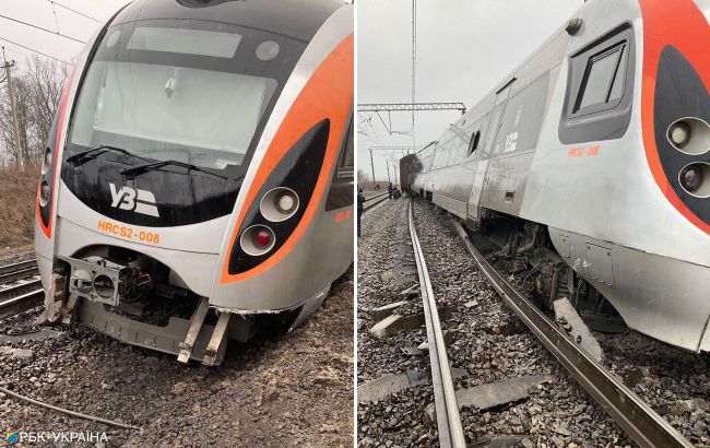 Аварія поїзда "Інтерсіті": рух між Дніпром і Запоріжжям знову закрили