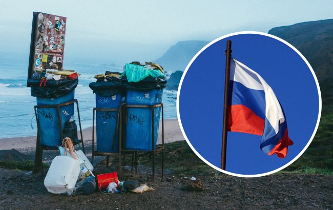 Украинский футболист в Турции снял и выбросил в мусорку российский флаг (видео)