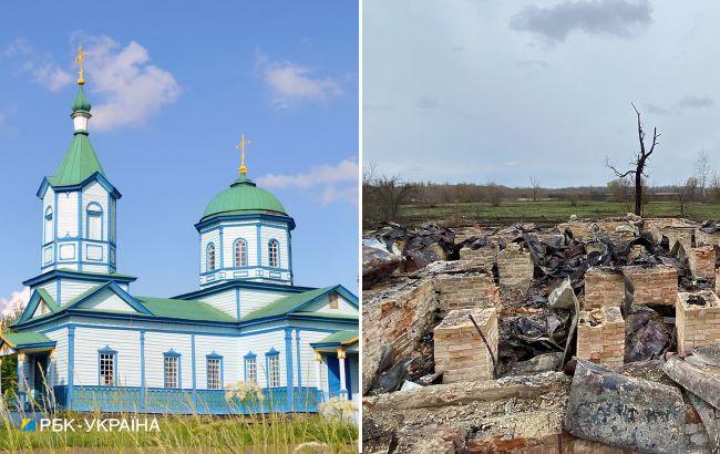 Танки стріляли у храм. На Київщині окупанти знищили церкву з унікальними розписами