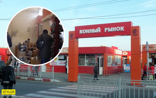 Мгновенная карма: в Харькове загорелся рынок, который работал в карантин