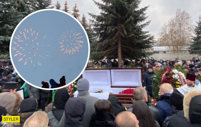 Во время похорон Кернеса неизвестные взрывали салют: появилось видео