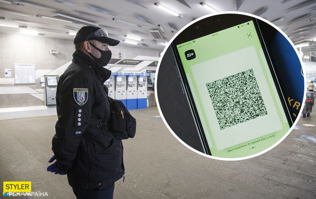 В метро Киева назвали сумму штрафа за пользование транспортом без COVID-сертификата