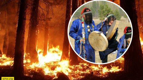 Спасать Сибирь от огня будут шаманы: властям "напомнили" про пожары коктейлем молотова