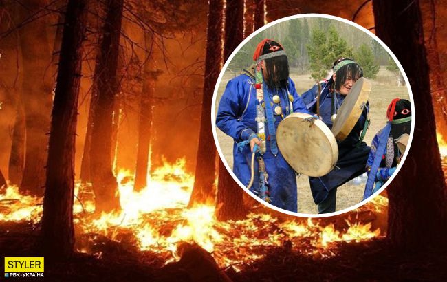 Спасать Сибирь от огня будут шаманы: властям "напомнили" про пожары коктейлем молотова