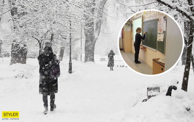 Украинцам рассказали, как будут работать столичные школы и детсады в непогоду