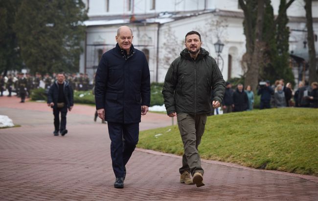 "Исторический кофе" и три Patriot: Зеленский провел прощальный разговор с Шольцом