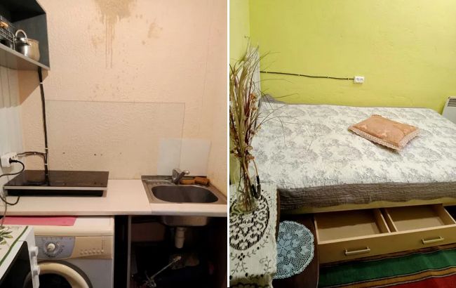 На стінах - плями, кабелі та труби. Як виглядає найдешевша "смарт"-квартира в Києві (фото)