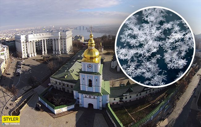 В Киеве на выходных ждут снег: необычный "прогноз"
