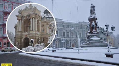 Одессу снова засыпало снегом: город парализован