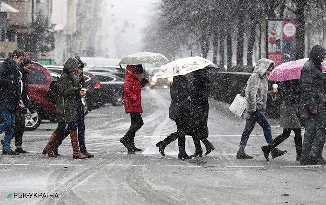 Погода на сьогодні: в Україні місцями дощ з мокрим снігом, температура від -1 до +13