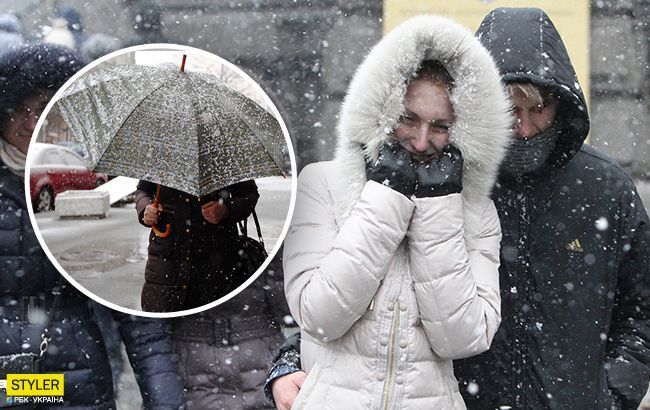 В Україну увірвуться "мінуса" зі снігом і штормовим вітром: де вдарить негода