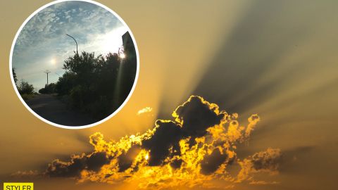 Под Одессой жители наблюдали необычное явление: "двойник" Солнца
