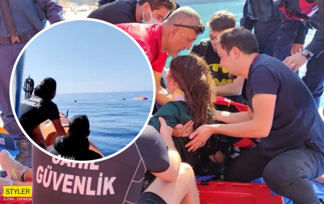 В Турции украинка в воздухе столкнулась с другим парашютистом и упала в море (видео)