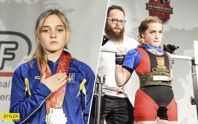 15-річна українська спортсменка стала чемпіонкою світу з пауерліфтингу (фото)
