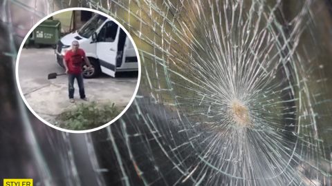 У Житомирі чоловік лопатою побив вікна сусідам: не дозволяли паркуватися на клумбі з квітами