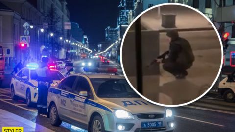 Появились первые видео смертельной перестрелки в центре Москвы