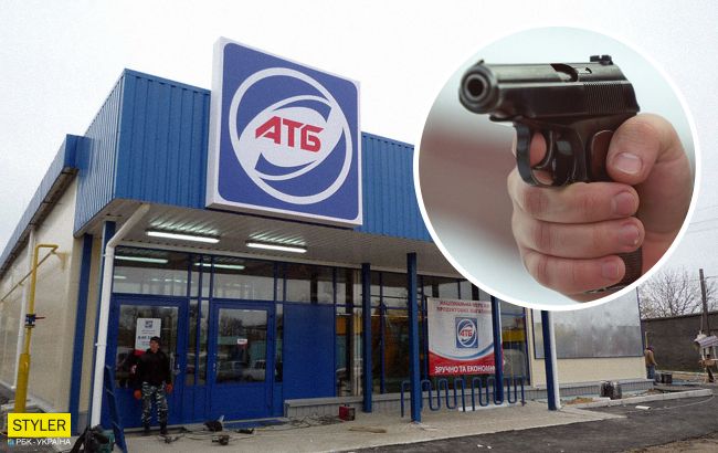 В Житомире возле супермаркета мужчина устроил стрельбу из-за девочки, которая продавала цветы