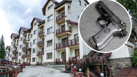 У Буковелі неадеквати влаштували стрілянину біля готелю і погрожували туристам: "копи" їх не затримали