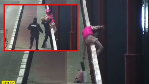 У Дніпрі поліцейські врятували дівчину від трагічної загибелі: момент потрапив на відео