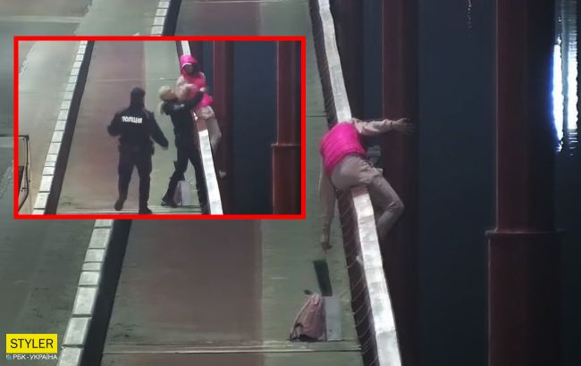 В Днепре полицейские спасли девушку от трагической гибели: момент попал на видео