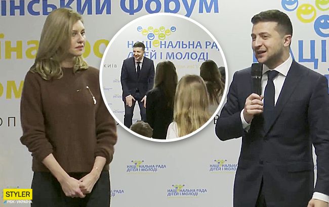 Зеленский станцевал перед школьниками (видео)