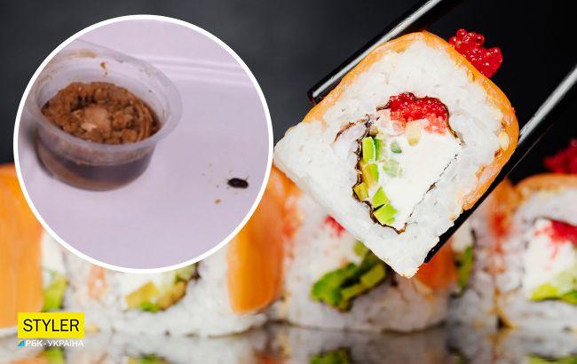 В Киеве девушка в роллах нашла таракана: как получить компенсацию (видео)