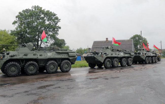 У Білорусі помітили ешелон з військовою технікою