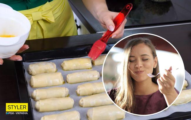 Рецепт м'ясних соковитих слойок, які гості зметуть зі столу за 5 хвилин