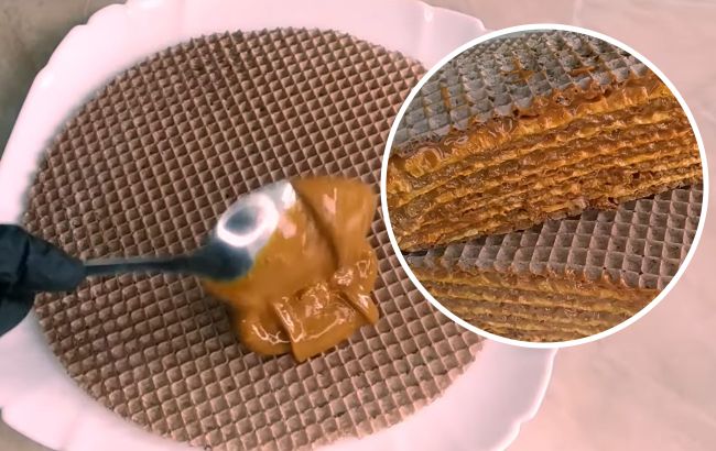Вафельный торт по новому рецепту: три ингредиента и 1,5 кг вкуснятины