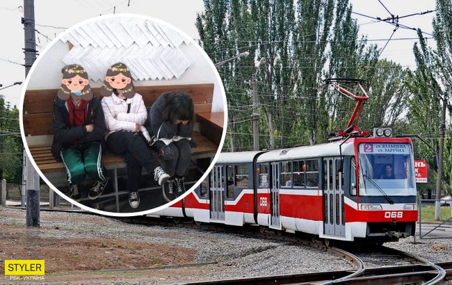 В Кривом Роге 11-летняя девочка с родителями отмывала разрисованный ею трамвай: учили исправлять ошибки
