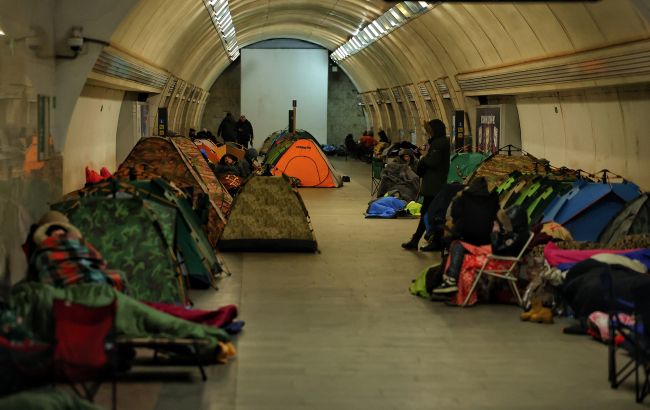 Атака на Киев: 2 июня в метро укрылось рекордное количество людей