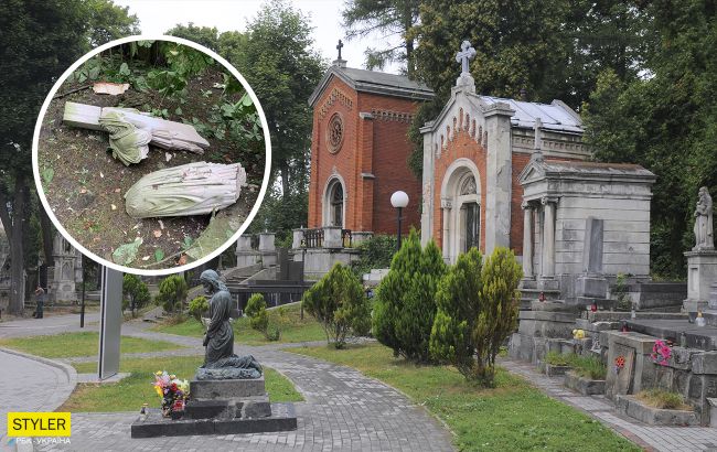 У Львові буревій зруйнував легендарний Личаківський цвинтар: відновленню не підлягає