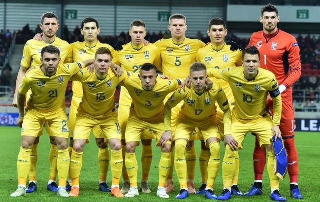 Сборная Украины опустилась на одну позицию в рейтинге ФИФА