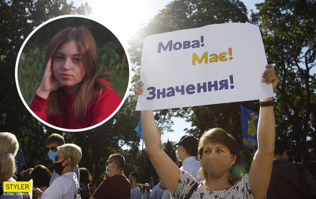 "Не можу ламати собі мозок": блогерка показала свою ненависть до української мови (відео)