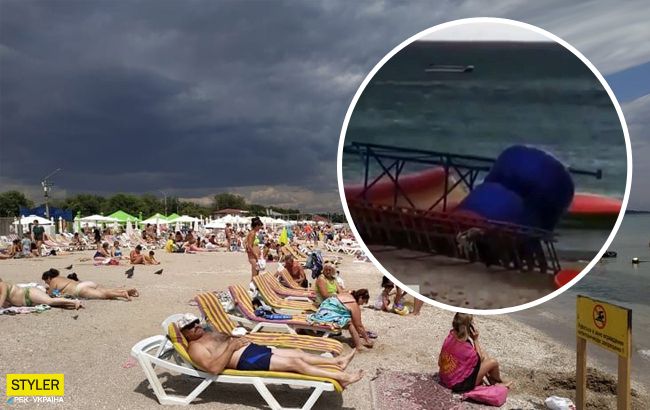 В Одесі надувна гірка впала і придавила дитину: деталі НП на пляжі