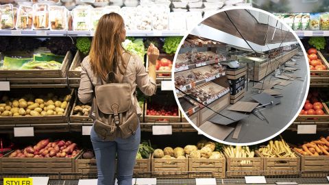 У Кривому Розі в супермаркеті на відвідувачів впала стеля: в адміністрації кажуть - все безпечно