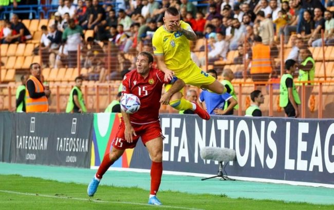 Украина разбила сборную Армении и сохранила шансы на Дивизион A Лиги наций