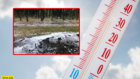 Зима влітку: під Києвом випав сніг (фото)