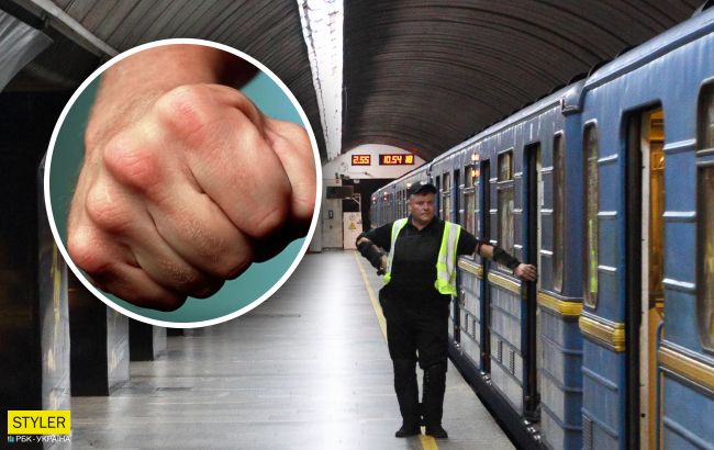 У київському метро неадекватні підлітки побили чоловіка: відео інциденту