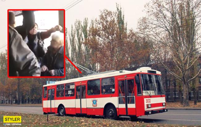"Вас всех засудят!: в Николаеве в троллейбусе произошла массовая драка