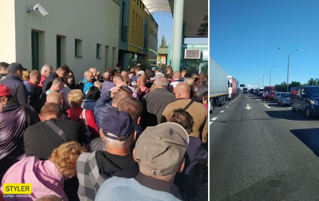 Без масок и дистанции: на границе с Венгрией образовались толпы людей