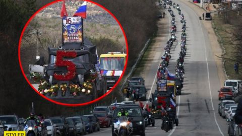 Катафалк с детьми: в Крыму похоронили "русскую весну" (фото)