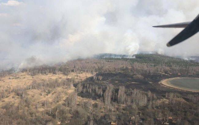 У Житомирській області третій день горить ліс