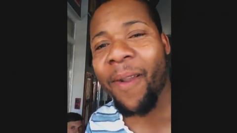 В Одессе темнокожий украинский патриот проучил сепаратиста