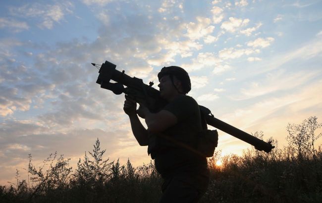 Українські військові знищили ворожий дрон, який рухався зі сторони Каховки