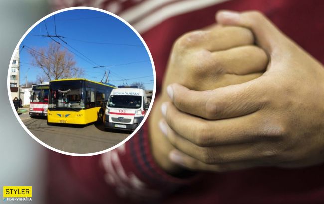 В Николаеве мужчина забежал в троллейбус и избил женщину-водителя: ее забрала "скорая"