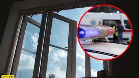 У Києві чоловік кидався у медиків камінням після падіння з 8 поверху (фото)