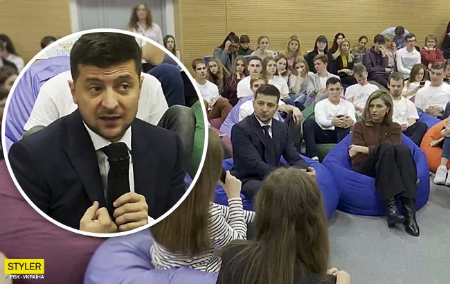 Только ради девочек туда ходил: о чем шутил Зеленский на встрече с молодежью