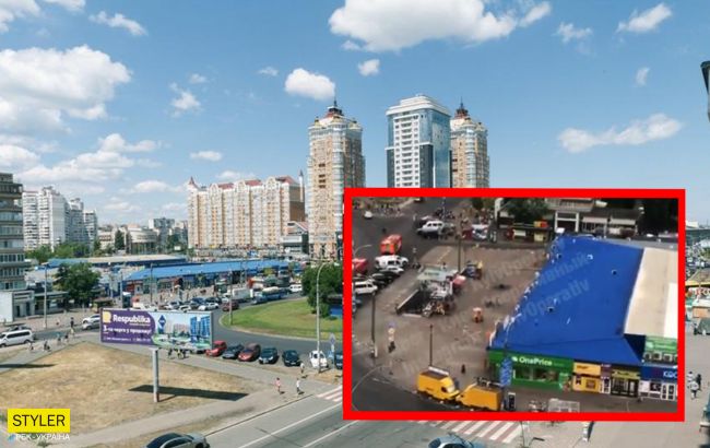 В Киеве возле метро прогремел мощный взрыв: видео ЧП и первые подробности